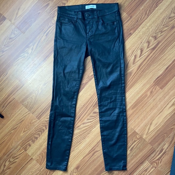 Madewell Skinny Skinny Coated High Rise Black Jeans - Picture 5 of 10